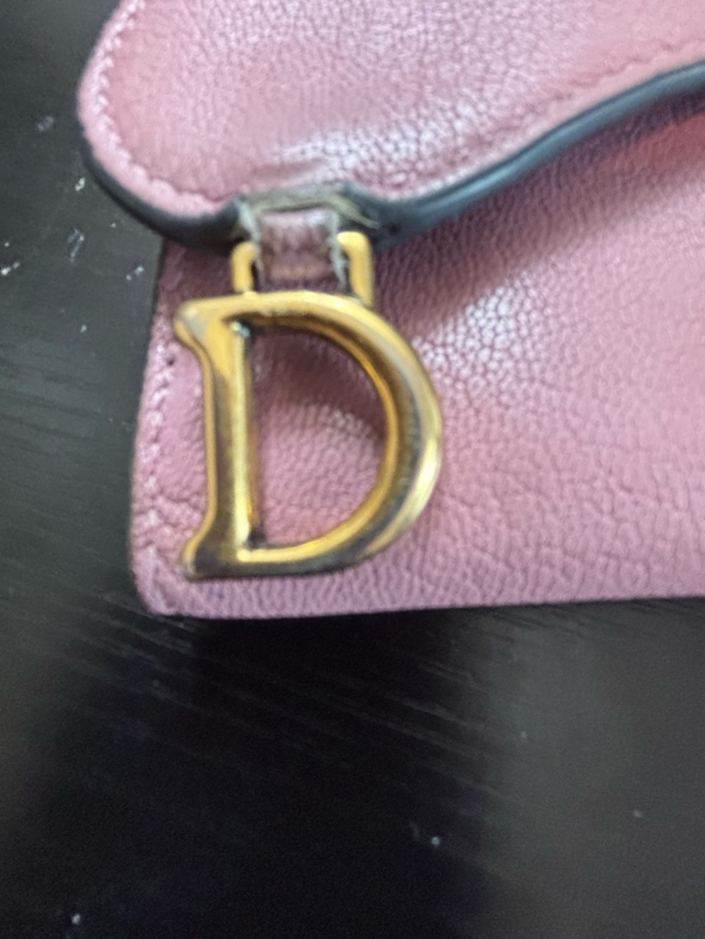 Authentic Christian Dior Saddle Lotus Wallet – Pink Grained Goatskin - Picture 12 of 12